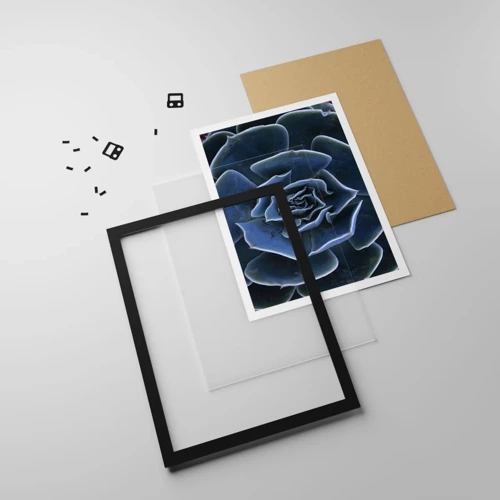 Plagát v čiernom ráme - Púštny kvet - 30x40 cm