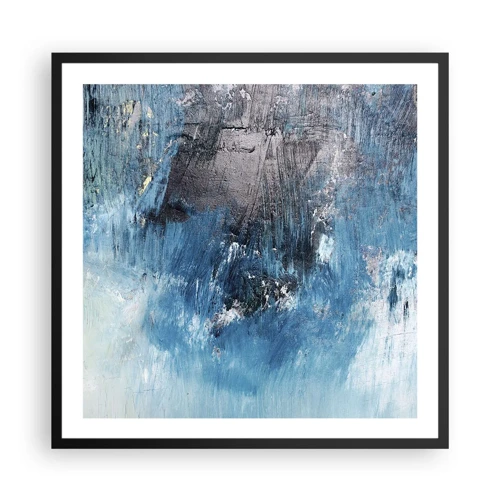 Plagát v čiernom ráme - Rapsódia v modrom - 60x60 cm