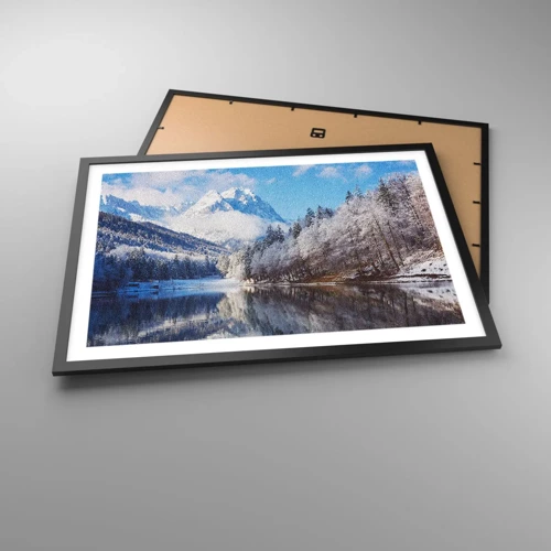 Plagát v čiernom ráme - Snehová stráž - 70x50 cm