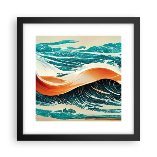 Plagát v čiernom ráme - Surferov sen - 30x30 cm