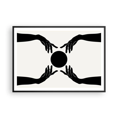 Plagát v čiernom ráme - Tajné znamenie - 100x70 cm