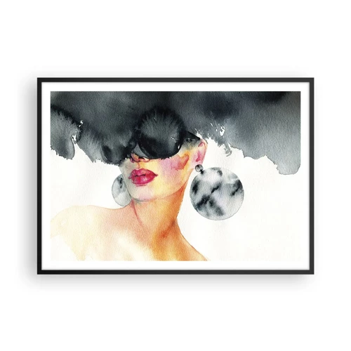 Plagát v čiernom ráme - Tajomstvo elegancie - 100x70 cm