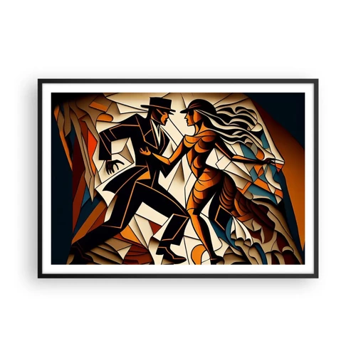 Plagát v čiernom ráme - Tanec vrelosti a vášne - 100x70 cm
