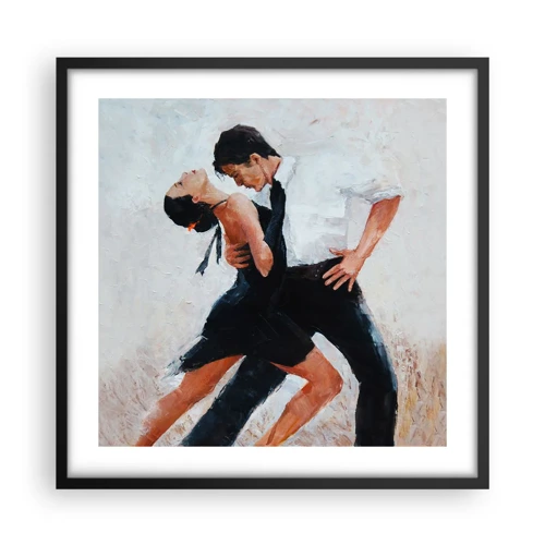 Plagát v čiernom ráme - Tango mojich túžob a snov - 50x50 cm