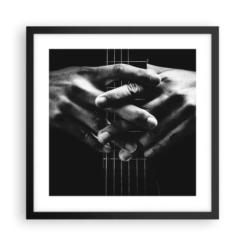 Plagát v čiernom ráme - Umelcova modlitba - 40x40 cm