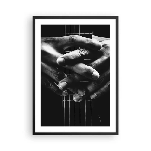 Plagát v čiernom ráme - Umelcova modlitba - 50x70 cm