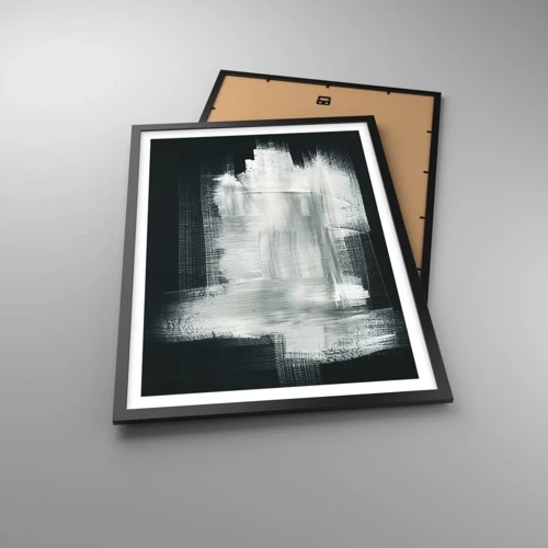 Plagát v čiernom ráme - Utkané zvisle a vodorovne - 50x70 cm