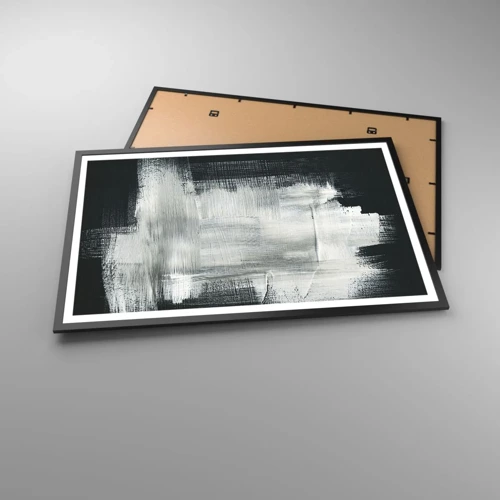 Plagát v čiernom ráme - Utkané zvisle a vodorovne - 91x61 cm
