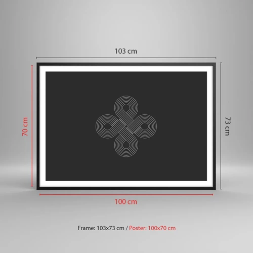 Plagát v čiernom ráme - V keltskom duchu - 100x70 cm