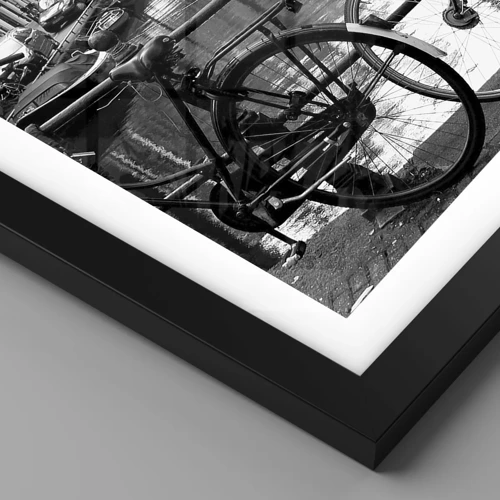 Plagát v čiernom ráme - Veľmi holandský výhľad - 70x100 cm