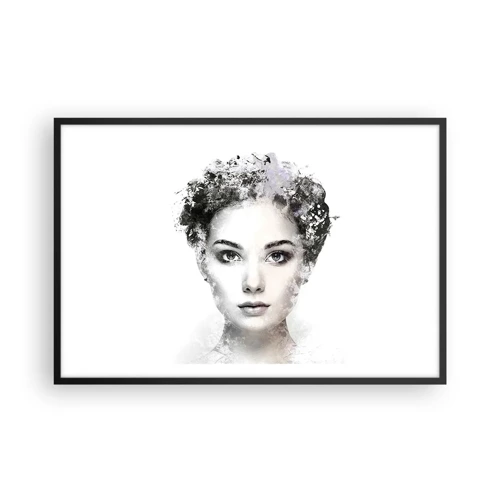 Plagát v čiernom ráme - Veľmi štýlový portrét - 91x61 cm