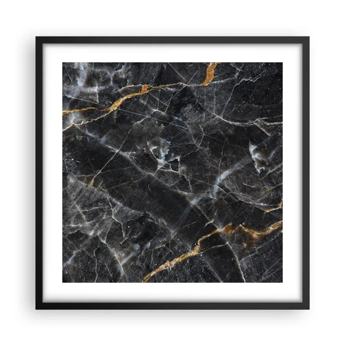 Plagát v čiernom ráme - Vnútorný život kameňa - 50x50 cm