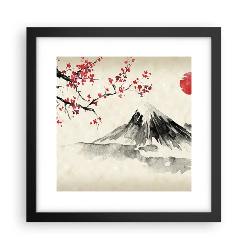Plagát v čiernom ráme - Zamilujte sa do Japonska - 30x30 cm