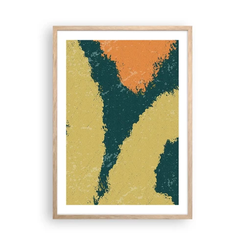 Plagát v ráme zo svetlého duba - Abstrakcia – spomalený pohyb - 50x70 cm