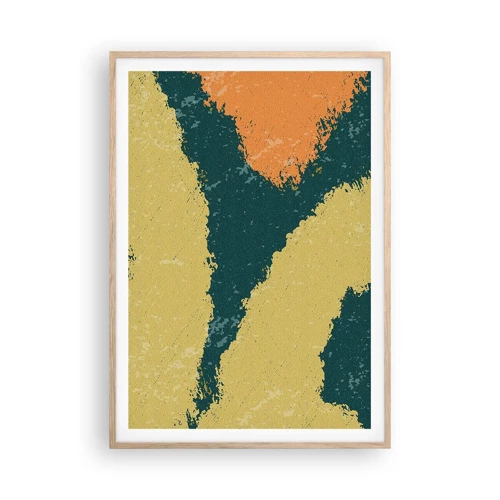 Plagát v ráme zo svetlého duba - Abstrakcia – spomalený pohyb - 70x100 cm