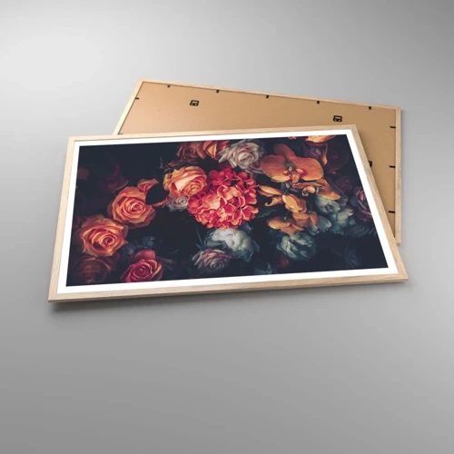 Plagát v ráme zo svetlého duba - Ako u holandských majstrov - 91x61 cm