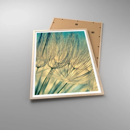 Plagát v ráme zo svetlého duba - Čakanie na vietor - 61x91 cm