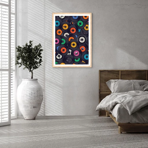 Plagát v ráme zo svetlého duba - Farby klasiky - 70x100 cm