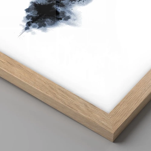 Plagát v ráme zo svetlého duba - Japonský pohľad - 70x50 cm