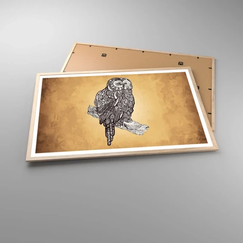 Plagát v ráme zo svetlého duba - Majstrovské ornamenty múdrosti - 91x61 cm