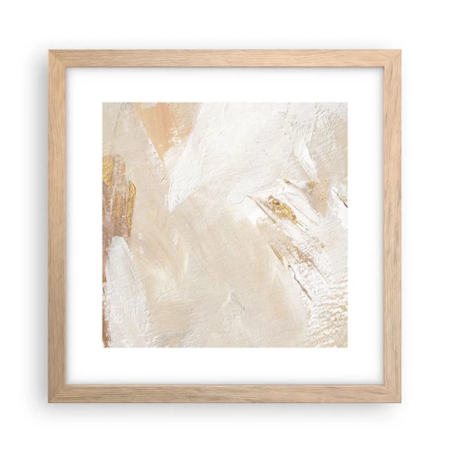 Plagát v ráme zo svetlého duba - Pastelová kompozícia - 30x30 cm