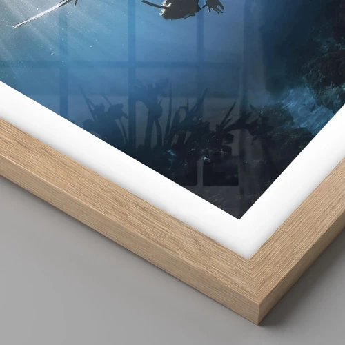 Plagát v ráme zo svetlého duba - Podvodný tanec - 50x40 cm