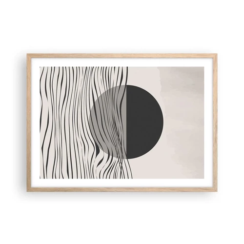 Plagát v ráme zo svetlého duba - Polovičná kompozícia - 70x50 cm