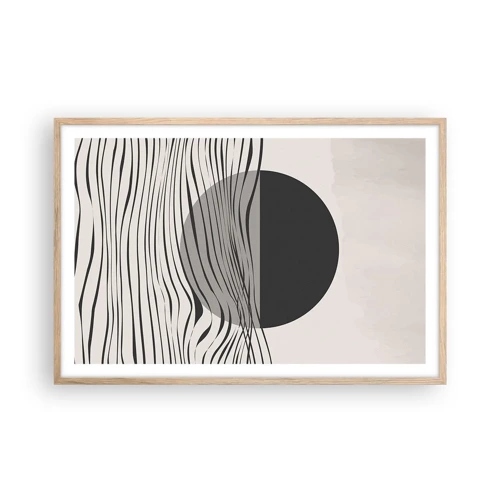 Plagát v ráme zo svetlého duba - Polovičná kompozícia - 91x61 cm