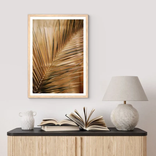 Plagát v ráme zo svetlého duba - Prírodná kolonáda - 40x50 cm