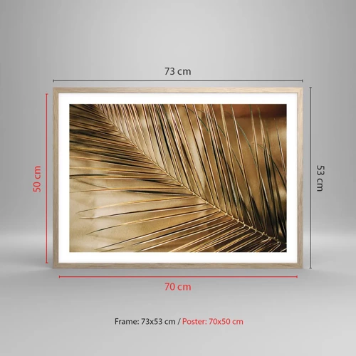 Plagát v ráme zo svetlého duba - Prírodná kolonáda - 70x50 cm