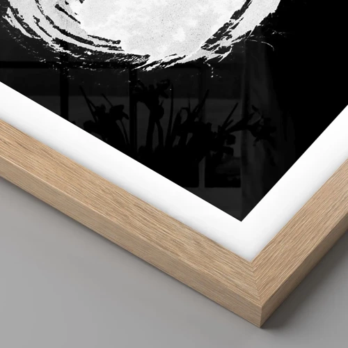 Plagát v ráme zo svetlého duba - Správne riešenie - 50x70 cm