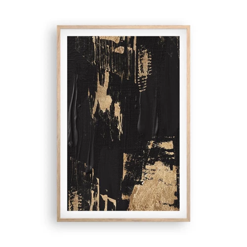 Plagát v ráme zo svetlého duba - Stopa dotyku - 61x91 cm