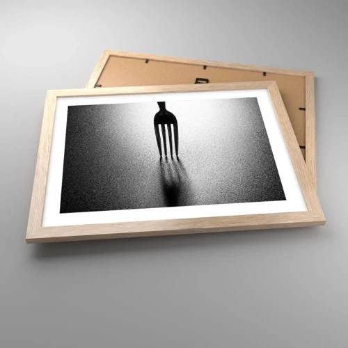 Plagát v ráme zo svetlého duba - Svetlo a tieň - 40x30 cm