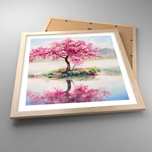 Plagát v ráme zo svetlého duba - Sviatok jari - 40x40 cm
