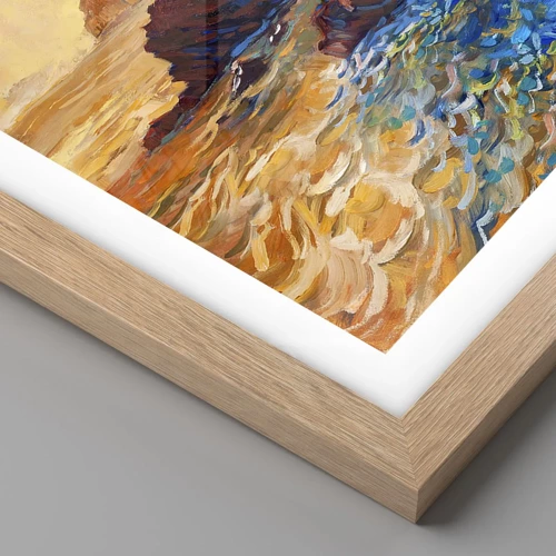 Plagát v ráme zo svetlého duba - Taliansky nádych - 40x30 cm