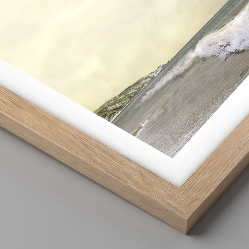 Plagát v ráme zo svetlého duba - Tropický sen - 40x50 cm