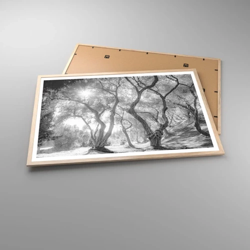 Plagát v ráme zo svetlého duba - V olivovom háji - 91x61 cm