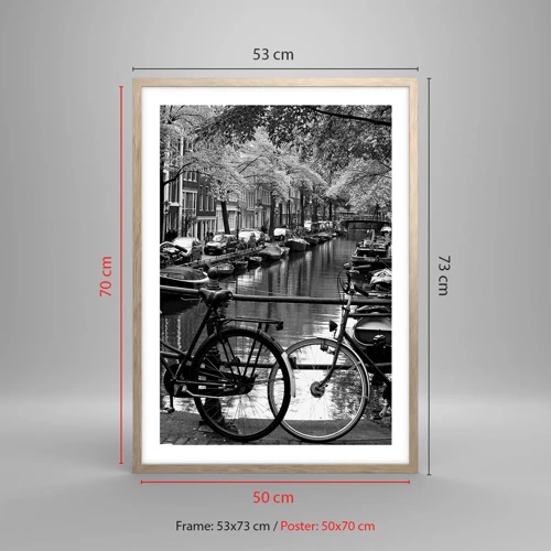 Plagát v ráme zo svetlého duba - Veľmi holandský výhľad - 50x70 cm