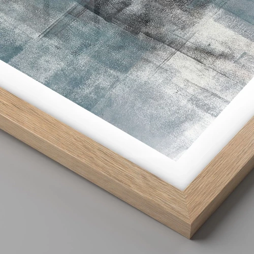 Plagát v ráme zo svetlého duba - Voda a vzduch - 50x70 cm