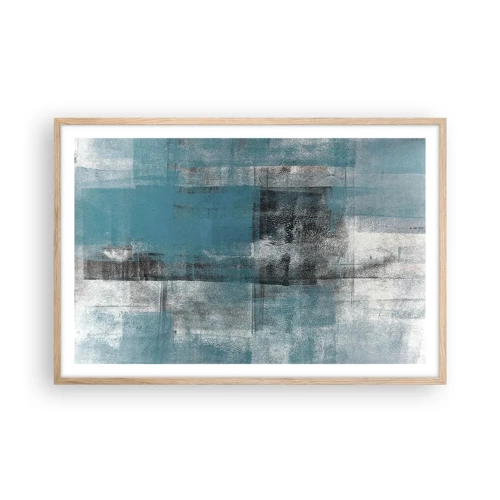 Plagát v ráme zo svetlého duba - Voda a vzduch - 91x61 cm
