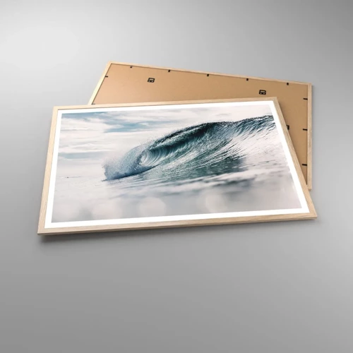 Plagát v ráme zo svetlého duba - Vodná špička - 91x61 cm