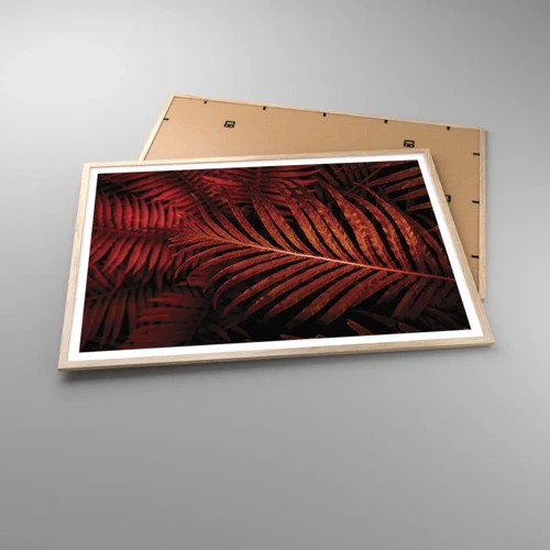 Plagát v ráme zo svetlého duba - Žiar života - 100x70 cm