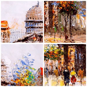 Nástenné hodiny - Parížska prechádzka - 30x30 cm