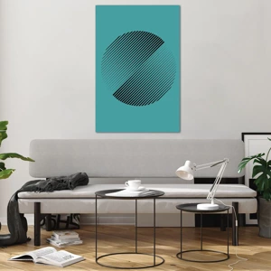 Obraz na skle - Kruh – geometrická variácia - 80x120 cm